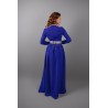 Caftan bleu roi et pantalon Aladin