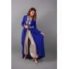 Caftan bleu roi et pantalon Aladin