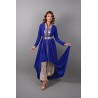 Caftan bleu roi et pantalon Aladin