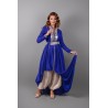 Caftan bleu roi et pantalon Aladin