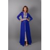 Caftan bleu roi et pantalon Aladin