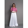 Caftan une pièce en soie gai et coloré modèle pour fêtes orientales