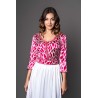 Einteiliger Kaftan in fröhlichem und farbenfrohem Seidenmodell für orientalische Partys