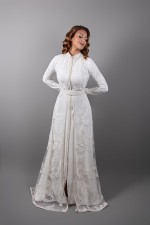 Commander takchita marocaine de mariage ivoire blanc - Caftan Safae
