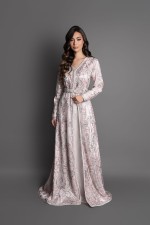 Acheter caftan marocain mariage rose de cérémonie - Caftan Wardia