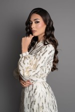 Caftan Selma de cérémonie brodé - takchita marocaine mariage livraison Lille