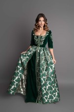 Caftan Qasria, caftan marocain takchita marocaine haute couture coupe ajustée de cérémonie