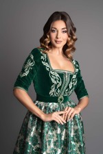 Takchita marocaine coupe ajustée de cérémonie - Caftan Qasria - vente en ligne Marseille