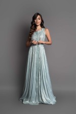 Caftan Rania fluide moderne - takchita marocaine mariage livraison Bruxelles