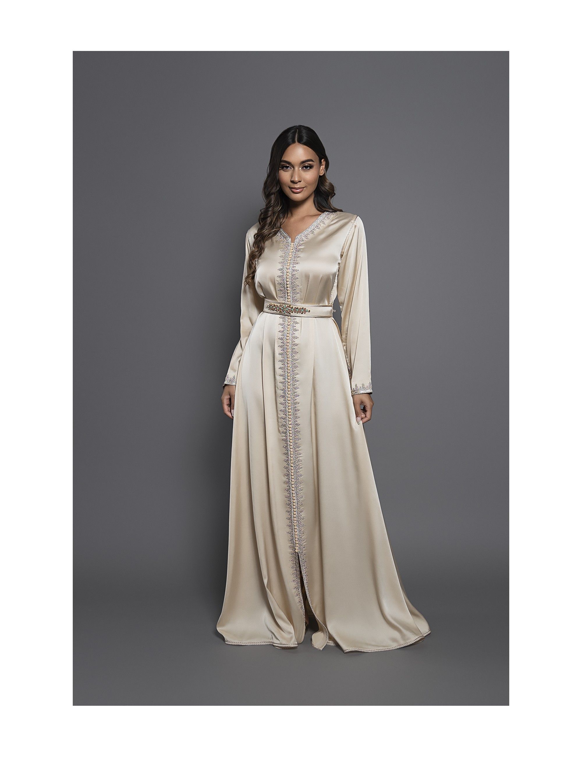 Kaftan de una pieza para fiesta íntima y refinada, halal, boda, ayuda, cumpleaños