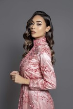 Commander takchita marocaine col montant de soirée dentelle - Caftan Kenza