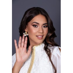 Pendientes Aya - joyas de novia oriental