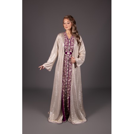 Takchita Zahira - three-piece purple gold
