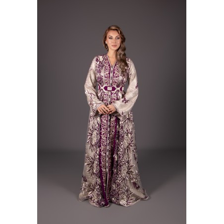 Takchita Zahira - three-piece purple gold