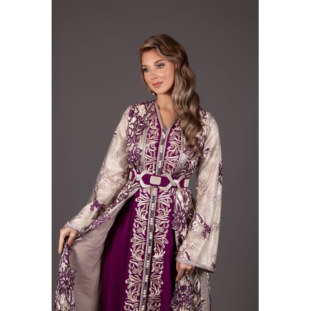 Takchita Zahira - three-piece purple gold