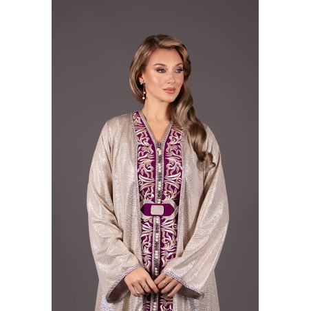 Takchita Zahira - three-piece purple gold
