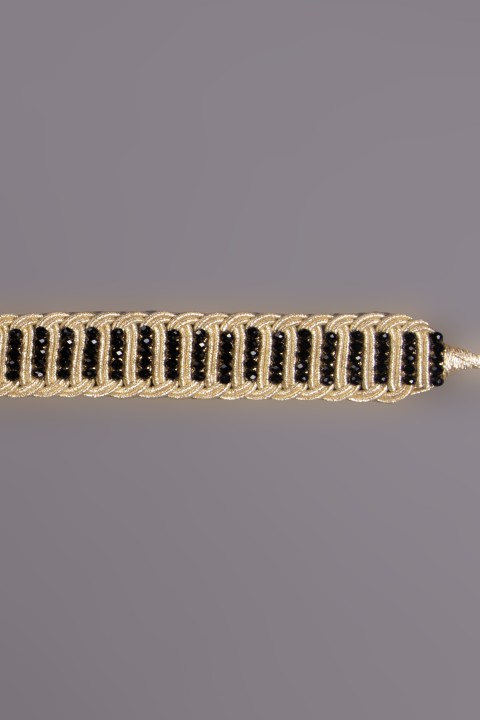 Ceinture pour caftan Toubkal - doré perlé main