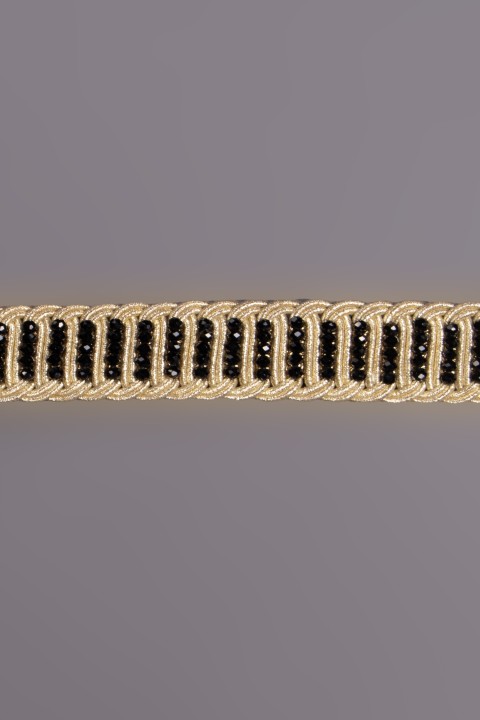 Ceinture pour caftan Toubkal - doré perlé main