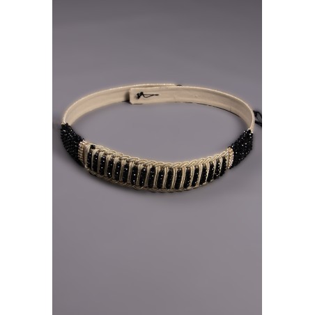 Ceinture pour caftan Dahbia - doré perlé main