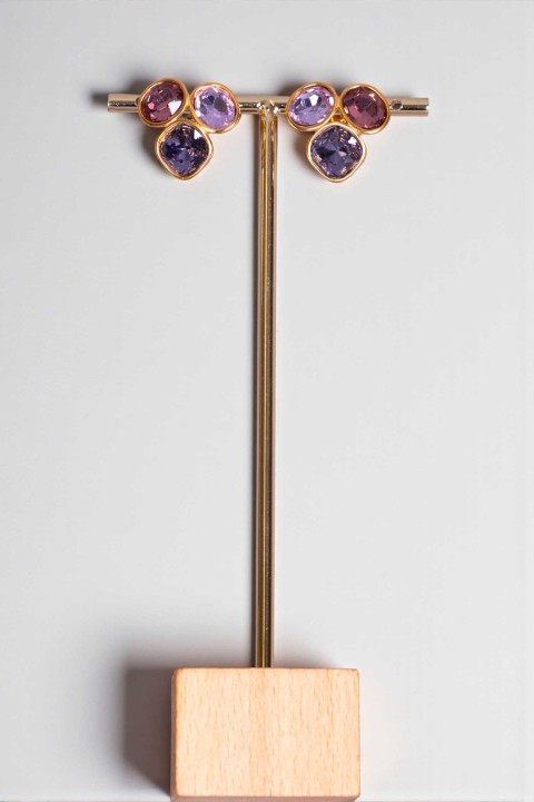 Boucles d'oreilles Violeta - mauve