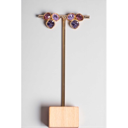 Boucles d'oreilles Violeta - mauve