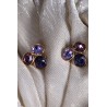 Boucles d'oreilles Violeta - mauve