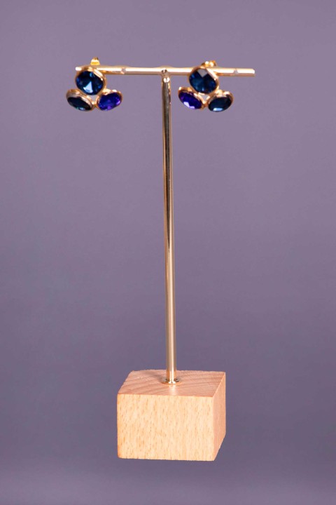 Boucles d'oreilles Celestia - bijoux de mariée orientale bleu