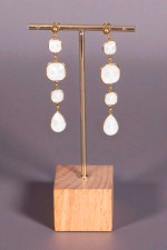 Bijoux mariage oriental blanc - Boucles d'oreilles Perlina Blanc - vente en ligne Strasbourg