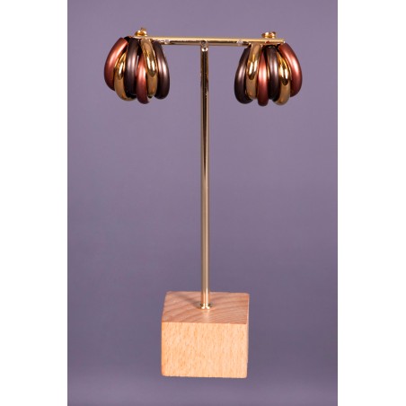 Earrings Medina Marron - brown