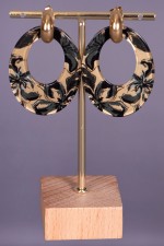 Parure mariage marocain - Boucles d'oreilles Layla Noir II