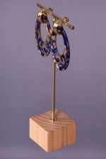 Boucles d'oreilles Layla Bleu - accessoire caftan marocain mariage bleu