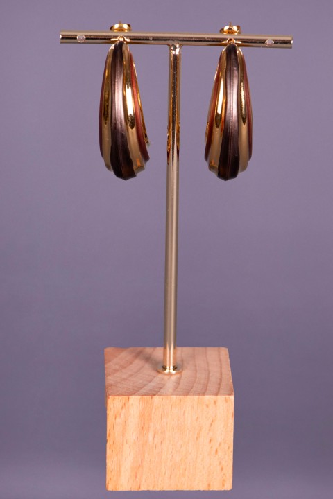 Boucles d'oreilles Tiziri Marron - marron