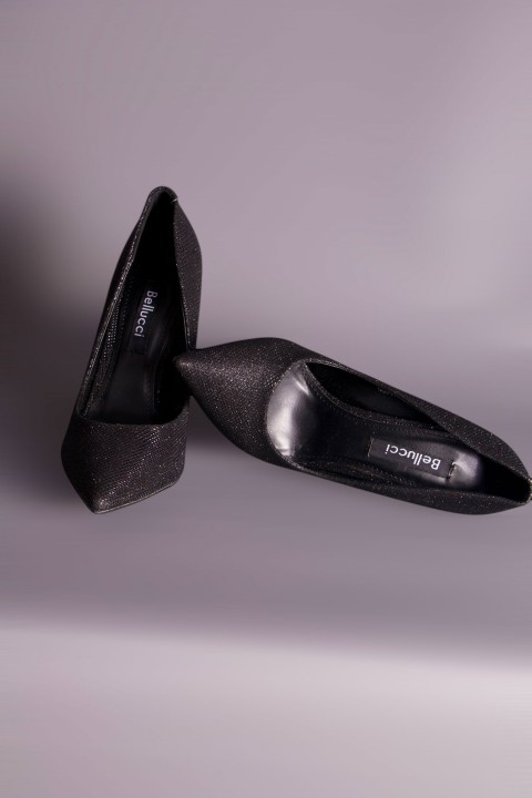 Commander chaussures de soirée pour caftan marocain noir - Escarpins Nejma Noir