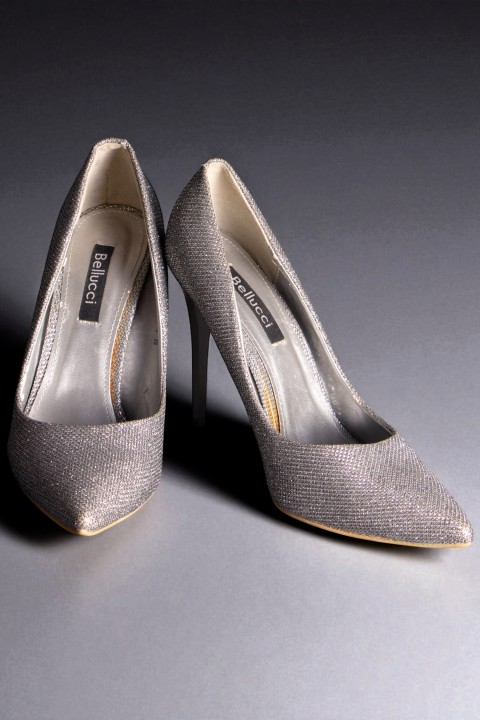 Chaussures mariée orientale argenté - Escarpins Nejma Argent