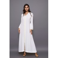 Djellaba Neige - marokkanische Damen-Djellaba Weiß
