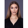Kaftan Kahina - crepe black hand-beaded
