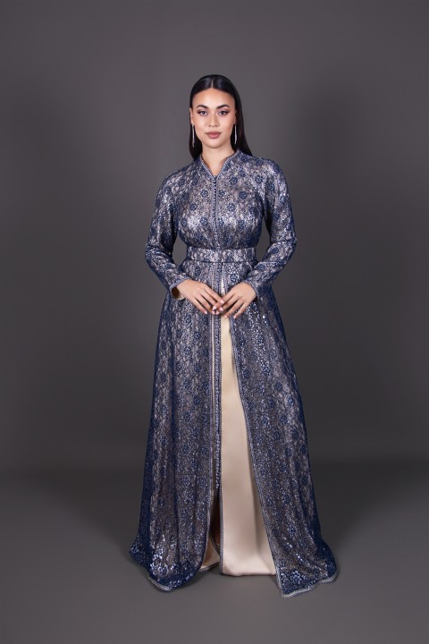 Caftan Kawtar de cérémonie - takchita marocaine de mariée à commander en ligne