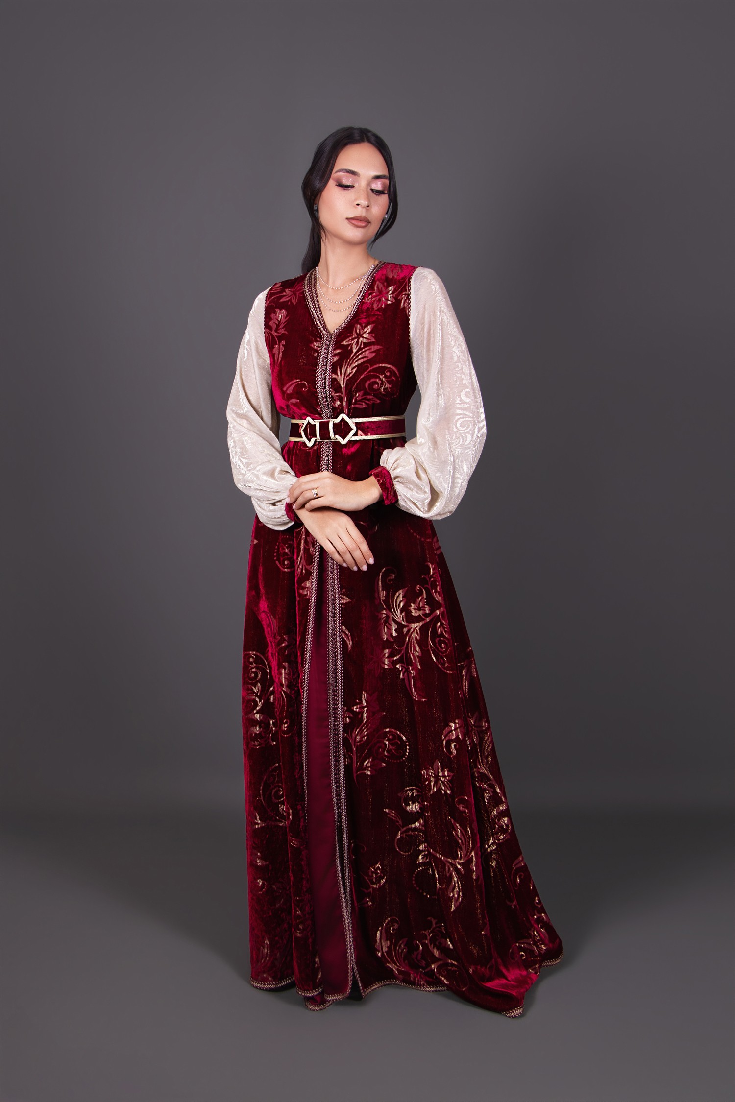 Caftan Garnata Doré - velours doré