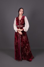 Acheter takchita marocaine mariage velours doré - Caftan Garnata Doré