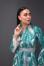 Caftan Malkia - tenue de mariée marocaine de cérémonie de soirée
