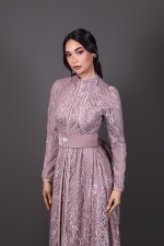 Acheter takchita marocaine mariage moderne rose argenté - Takchita Jouhara