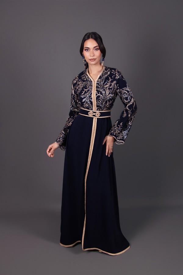 Caftan de soirée pour invitée de mariage