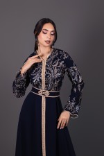 Caftan marocain de soirée - Caftan Bahria - vente en ligne Toulouse