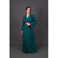 Kaftan Salsabila - marokkanischer Brautkaftan festlicher Versand nach Düsseldorf