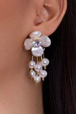 Bijoux mariage oriental - Boucles d'oreilles Naghma - vente en ligne Oran