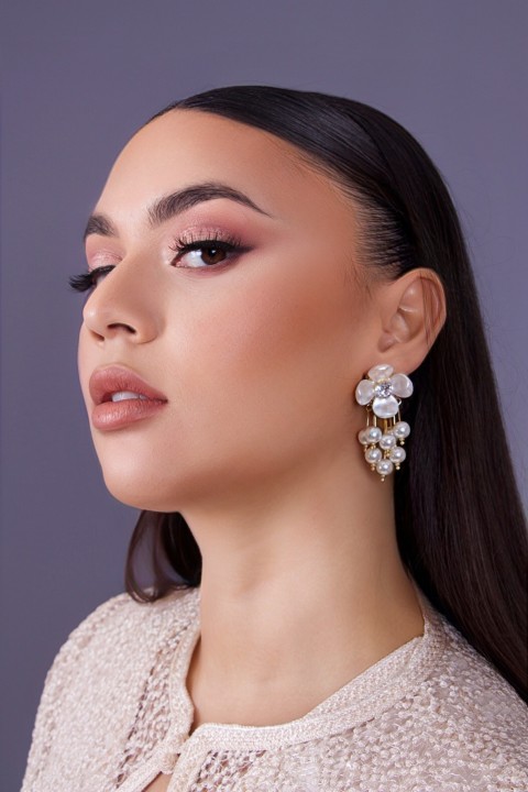 Boucles d'oreilles Naghma - accessoire caftan marocain mariage