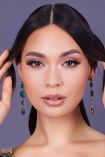 Parure mariage marocain vert - Boucles d'oreilles Perlina Vert