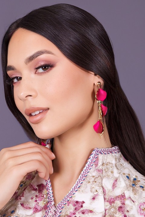 Boucles d'oreilles Chourouk - bijoux mariée livraison Bruxelles