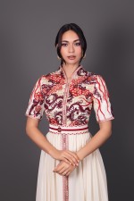 Caftan Chadia - caftan marocain de mariée de soirée de cérémonie expédié à Marrakech