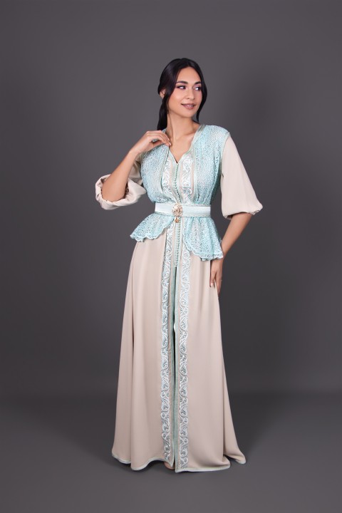 Takchita marocaine moderne de cérémonie - Caftan Ritaj sur mesure